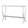 CoasterEssence 720339 Saide - Rectangular Glass Top Entryway Console Table - Chrome
