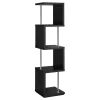 CoasterEveryday 801419 Baxter - 4-Shelf Bookshelf - Black And Chrome