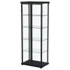 Coaster Fine Furniture 950400 Aero - 5-Shelf Display Curio Cabinet With LED Lighting - Black