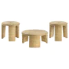 Coaster Fine Furniture 708508-S3 Artina - 3 Piece Rattan Coffee And End Table Set - Natural