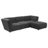Coaster Fine Furniture 552083 Sunny - Square Upholstered Ottoman - Dark Charcoal