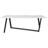 CoasterEssence 193781 Mayer - Rectangular Faux Marble Dining Table - White