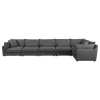 Coaster Fine Furniture 551681-SET Sasha - 6 Piece Upholstered Modular Sectional - Barely Black
