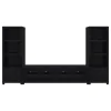 Coaster Fine Furniture 736303-SET Jupiter - 3 Piece Entertainment Center TV Stand - Black