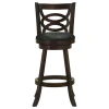 CoasterEssence 101930 Calecita - Wood Swivel Bar Stool (Set of 2) - Cappuccino