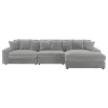 Coaster Fine Furniture 509900-SET Blaine - Upholstered Reversible Chaise Sectional Sofa - Fog