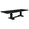 CoasterEssence 121231-S7G Phelps - 7 Piece Rectangular Dining Table Set - Distressed Noir