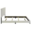 Coaster Fine Furniture 300852KE Dorian - Fabric Upholstered Eastern King Panel Bed - Cream