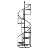 CoasterEssence 805675 Roseglen - 8-Shelf Staircase Bookshelf - Rustic Brown