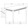 CoasterElevations 110571 Partridge - Rectangular Dining Table - Natural Sheesham
