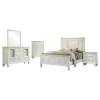 CoasterEssence 201301KWN-S5 Sandy Beach - 5 Piece California King Bedroom Set - White