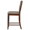 CoasterEveryday 108889 Patterson - Upholstered Counter Chair (Set of 2) - Mango Oak