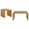 Coaster Fine Furniture 709818-S2 Cahya - 2 Piece Rattan Coffee And End Table Set - Natural