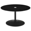 Coaster Fine Furniture 709688-S2 Ganso - 2 Piece Round Glass Top Coffee And End Table Set - Black