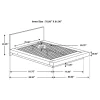 CoasterEssence 200711KE Jessica - Eastern King Platform Bed With Rail Seating - Cappuccino