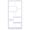 CoasterEveryday 800136 Theo - 7-Shelf Bookshelf - White