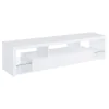 Coaster Fine Furniture 704251-SET Jude - 3 Piece TV Entertainment Center - White High Gloss