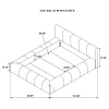 Coaster Fine Furniture 315981QB2 Wilshire - Queen Footboard, Side Rails, Slats & Conceal Panels, Box 2 of 2 - Gray