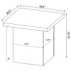 Coaster Fine Furniture 708067 Devar - Square Engineered Wood End Table - Mango Brown