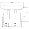Coaster Fine Furniture 703718 Aldis - Round Marble Top Coffee Table - White And Natural