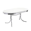 CoasterEveryday 2065-S5 Retro - 5 Piece Oval Dining Table Set - White And Black
