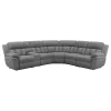 CoasterEssence 609540P Bahrain - 6 Piece Modular Power Reclining Sectional - Charcoal