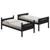 CoasterEveryday 405051BLK Littleton - Wood Twin Over Twin Bunk Bed - Black
