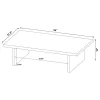 Coaster Fine Furniture 706278 Max - Rectangular Engineered Laminate Coffee Table - Black