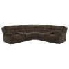 Coaster Fine Furniture 601510 Atkinson - Upholstered Reclining Sectional Sofa - Chocolate