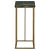 CoasterEssence 936035 Vicente - Marble Top C-Shaped Sofa Side Table - Green