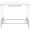 Coaster Fine Furniture 182101 Norcrest - Acrylic Leg Bar Table - White High Gloss