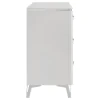 Coaster Fine Furniture 215793 Cassia - 6-Drawer Bedroom Dresser Cabinet - White High Gloss