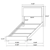 Coaster Fine Furniture 222831TB2 Marceline - Twin Side Rails, Box 2 of 2 - Black