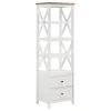 Coaster Fine Furniture 708254 Hollis - 4-Shelf Wood Media Tower With Drawers - Brown And White