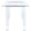 CoasterEssence 801535 Amaturo - Glass Top Acrylic Writing Desk - Clear