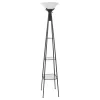 CoasterEveryday 901420 Gianni - 3-Shelf Frosted Torchiere Floor Lamp - Black