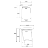 Coaster Fine Furniture 930330 Yency - 2 Piece Round - Mango Wood Nesting Table Set - Dark Brown