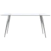 CoasterEssence 190621CHR Gilman - Rectangular Glass Top Dining Table - Chrome