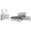 Coaster Fine Furniture 205110KW-S4 Miranda - 4 Piece California King Bedroom Set - White