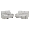 Coaster Fine Furniture 610521P-S2 Sylmar - 2 Piece Chenille Power Reclining Sofa Set - Dove Gray