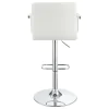 CoasterEveryday 121097 Palomar - Adjustable Height Bar Stool - White And Chrome