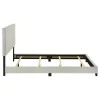 Coaster Fine Furniture 300852Q Dorian - Fabric Upholstered Queen Panel Bed - Cream
