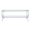 CoasterEssence 720338 Saide - Rectangular Glass Top Coffee Table - Chrome
