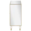 CoasterEssence 951851 Astilbe - 2-Door Mirrored Accent Cabinet - Silver And Champagne