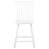 Coaster Fine Furniture 122508-S5W Andrews - 5 Piece Round Counter Dining Set - Light Ash And White