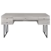 CoasterEveryday 801999 Analiese - 4-Drawer Writing Desk - Gray Driftwood