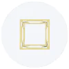 Coaster Fine Furniture 192641BG Starlight - Round Glass Top Metal Dining Table - Brass