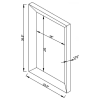 CoasterEveryday 901783 Pinciotti - Beveled Frame Wall Mirror - Silver
