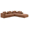 CoasterElevations 551593 Jennifer - Square Upholstered Ottoman - Terracotta