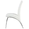 CoasterEssence 121572 Bishop - Upholstered Dining Side Chair (Set of 2) - White